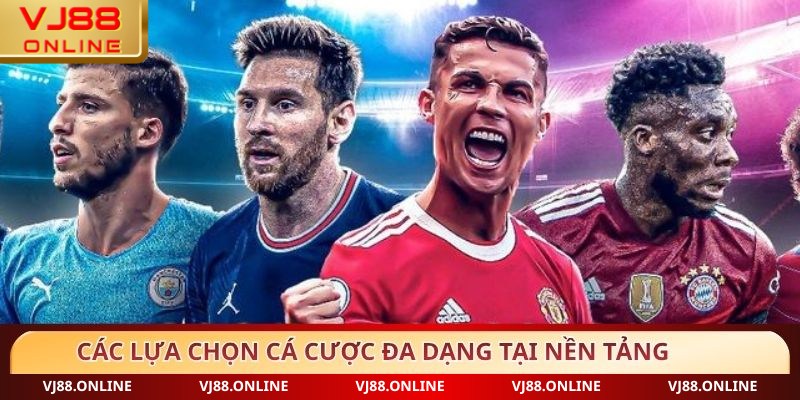 Các lựa chọn cá cược đa dạng tại nền tảng